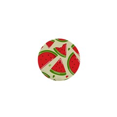 Cute Watermelon Seamless Pattern 1  Mini Magnets by Nexatart