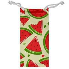 Cute Watermelon Seamless Pattern Jewelry Bag by Nexatart