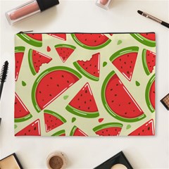 Cute Watermelon Seamless Pattern Cosmetic Bag (xl)