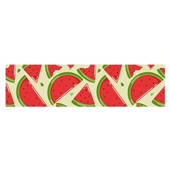 Cute Watermelon Seamless Pattern Satin Scarf (oblong) by Nexatart