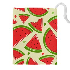 Cute Watermelon Seamless Pattern Drawstring Pouch (5xl)