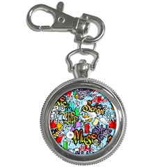 Graffiti Characters Seamless Patternm Key Chain Watches by Nexatart