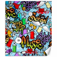 Graffiti Characters Seamless Patternm Canvas 8  X 10  by Nexatart