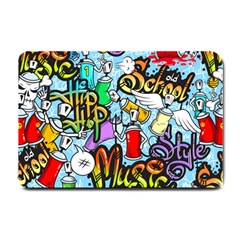 Graffiti Characters Seamless Patternm Small Doormat  by Nexatart