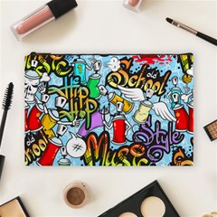 Graffiti Characters Seamless Patternm Cosmetic Bag (large) by Nexatart