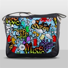 Graffiti Characters Seamless Patternm Messenger Bag by Nexatart