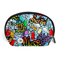 Graffiti Characters Seamless Patternm Accessory Pouch (large) by Nexatart