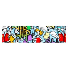 Graffiti Characters Seamless Patternm Satin Scarf (oblong) by Nexatart