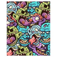 Zombie Heads Pattern Drawstring Bag (small) by Nexatart