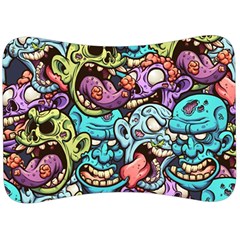 Zombie Heads Pattern Velour Seat Head Rest Cushion by Nexatart