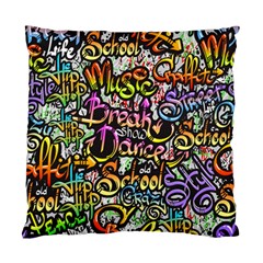 Graffiti Word Seamless Pattern Standard Cushion Case (two Sides) by Nexatart