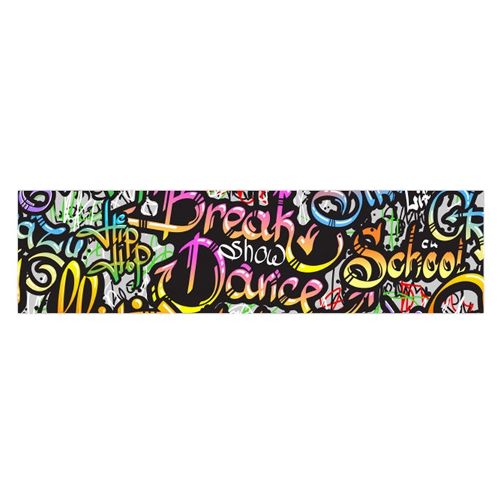 Graffiti Word Seamless Pattern Satin Scarf (Oblong)