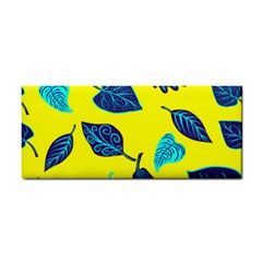 Leaves Pattern Picture Detail Hand Towel by Nexatart