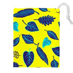 Leaves Pattern Picture Detail Drawstring Pouch (4xl) by Nexatart