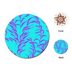 Branches Leaves Colors Summer Playing Cards Single Design (round) by Nexatart