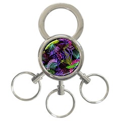 Leaves Nature Design Plant 3-Ring Key Chain