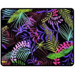 Leaves Nature Design Plant Fleece Blanket (Medium) 