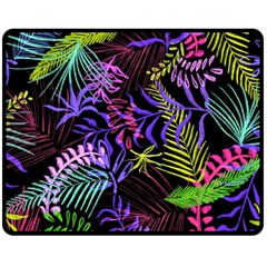 Leaves Nature Design Plant Double Sided Fleece Blanket (Medium) 