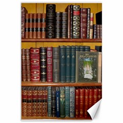 Books Library Bookshelf Bookshop Canvas 12  X 18  by Nexatart