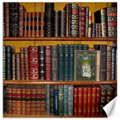 Books Library Bookshelf Bookshop Canvas 20  X 20  by Nexatart