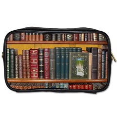 Books Library Bookshelf Bookshop Toiletries Bag (one Side) by Nexatart