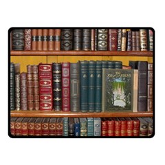 Books Library Bookshelf Bookshop Fleece Blanket (small) by Nexatart