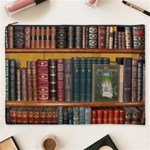 Books Library Bookshelf Bookshop Cosmetic Bag (XXXL) Front