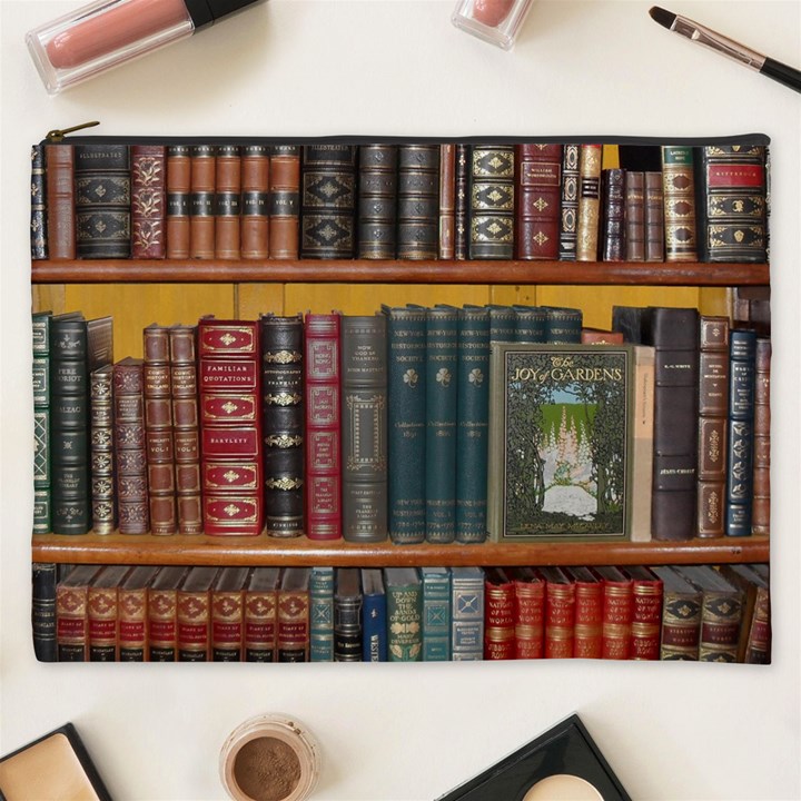 Books Library Bookshelf Bookshop Cosmetic Bag (XXXL)