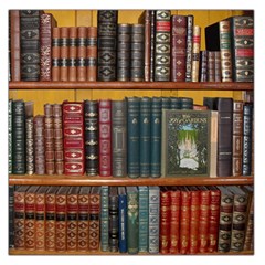 Books Library Bookshelf Bookshop Large Satin Scarf (square) by Nexatart