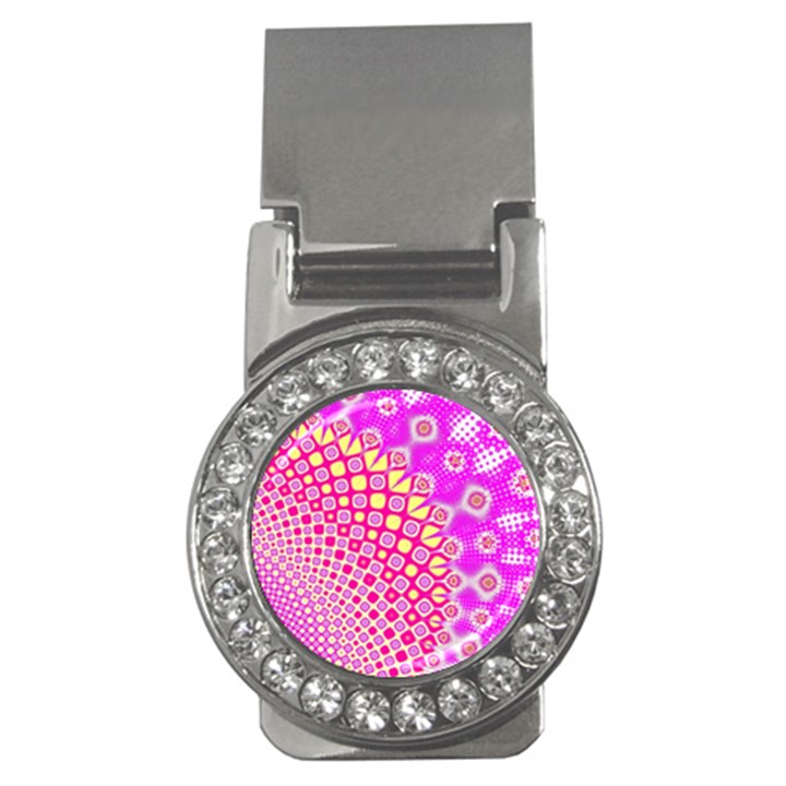 Digital Arts Fractals Futuristic Pink Money Clips (CZ) 