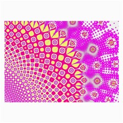 Digital Arts Fractals Futuristic Pink Large Glasses Cloth