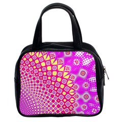 Digital Arts Fractals Futuristic Pink Classic Handbag (Two Sides)