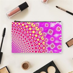 Digital Arts Fractals Futuristic Pink Cosmetic Bag (Medium)