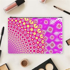 Digital Arts Fractals Futuristic Pink Cosmetic Bag (Large)