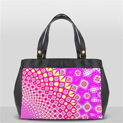 Digital Arts Fractals Futuristic Pink Oversize Office Handbag