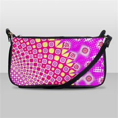 Digital Arts Fractals Futuristic Pink Shoulder Clutch Bag