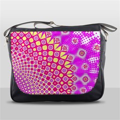 Digital Arts Fractals Futuristic Pink Messenger Bag