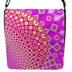 Digital Arts Fractals Futuristic Pink Flap Closure Messenger Bag (S)