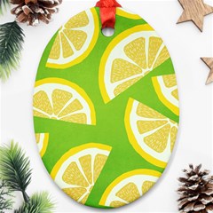 Lemon Fruit Healthy Fruits Food Ornament (oval)