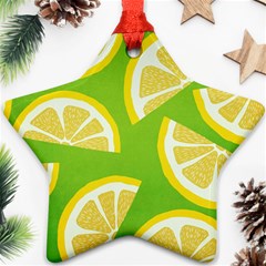 Lemon Fruit Healthy Fruits Food Ornament (star)