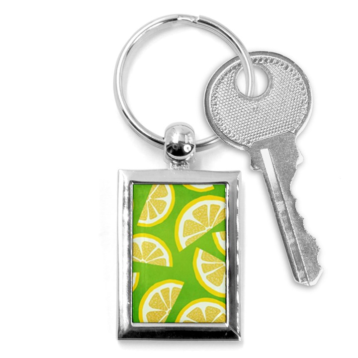 Lemon Fruit Healthy Fruits Food Key Chain (Rectangle)