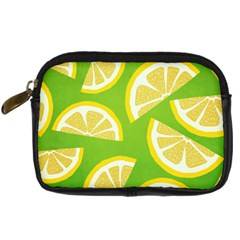 Lemon Fruit Healthy Fruits Food Digital Camera Leather Case by Nexatart