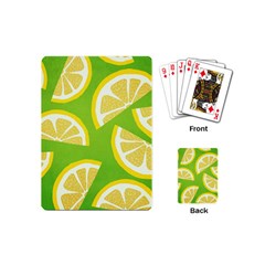 Lemon Fruit Healthy Fruits Food Playing Cards Single Design (mini)