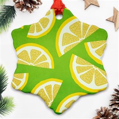 Lemon Fruit Healthy Fruits Food Ornament (snowflake)