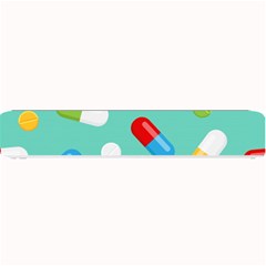 Pills Medicines Seamless Pattern Blue Background Small Bar Mats