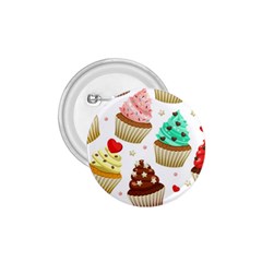 Seamless Pattern Yummy Colored Cupcakes 1 75  Buttons by Nexatart