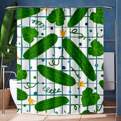 Seamless Pattern With Cucumber Shower Curtain 60  X 72  (medium)  by Nexatart