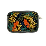 Fashionable Seamless Tropical Pattern With Bright Green Blue Plants Leaves Coin Purse Back