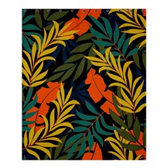 Fashionable Seamless Tropical Pattern With Bright Green Blue Plants Leaves Shower Curtain 60  X 72  (medium)  by Nexatart