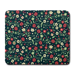 Flowering Branches Seamless Pattern Large Mousepads